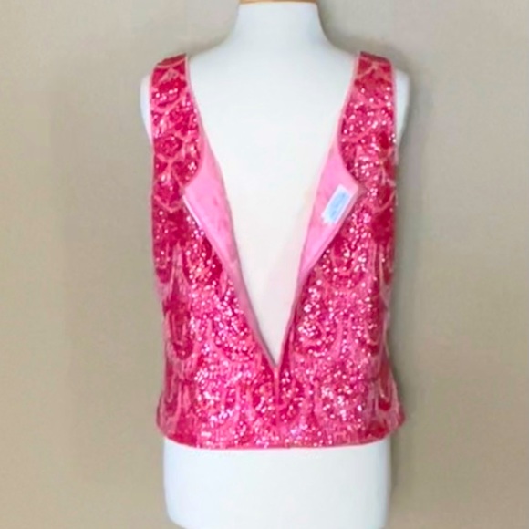 ❤️‍🔥Vintage 1960s Zephyr Wool Camisole Fully beaded & Sequins - Picture 4 of 7